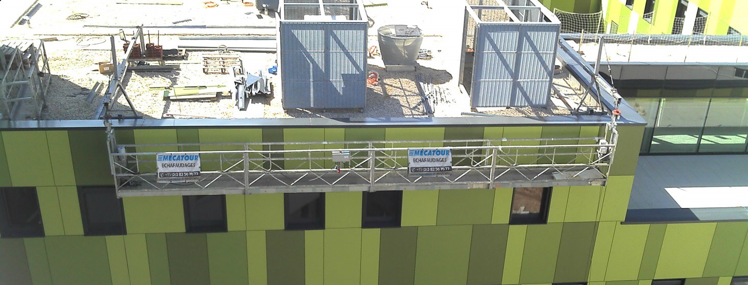 Nacelle suspendue - Hopital SCHUMAN Metz (57)